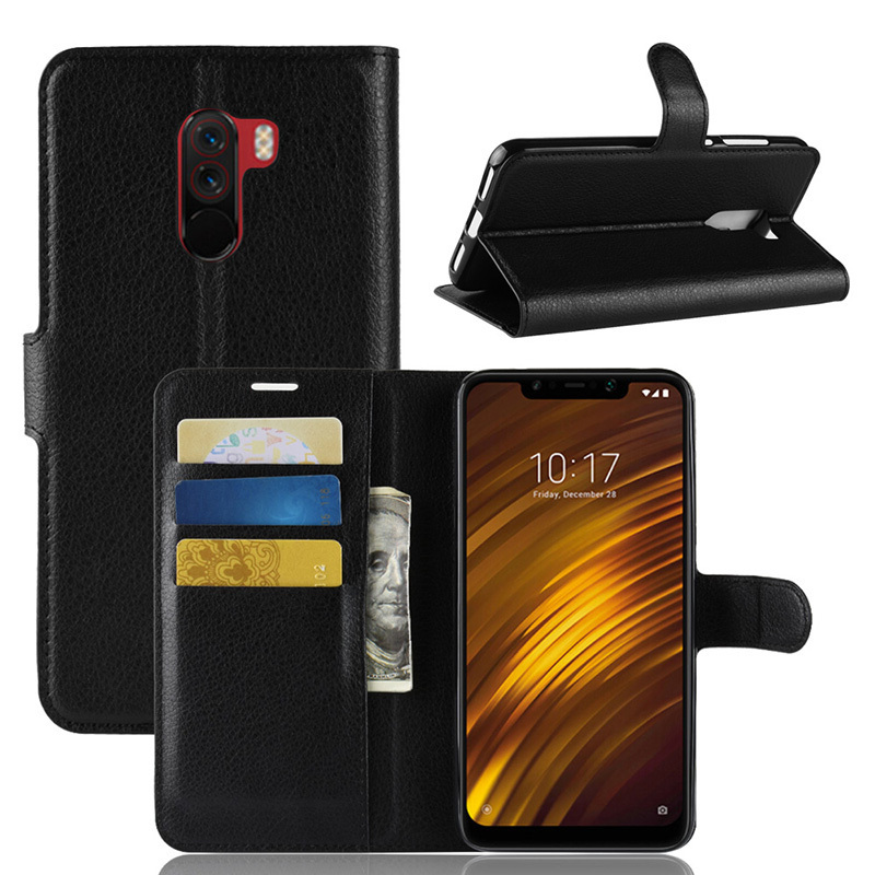 

Чехол-книжка PRESTIGE с функцией подставки для Pocophone F1 (черный)