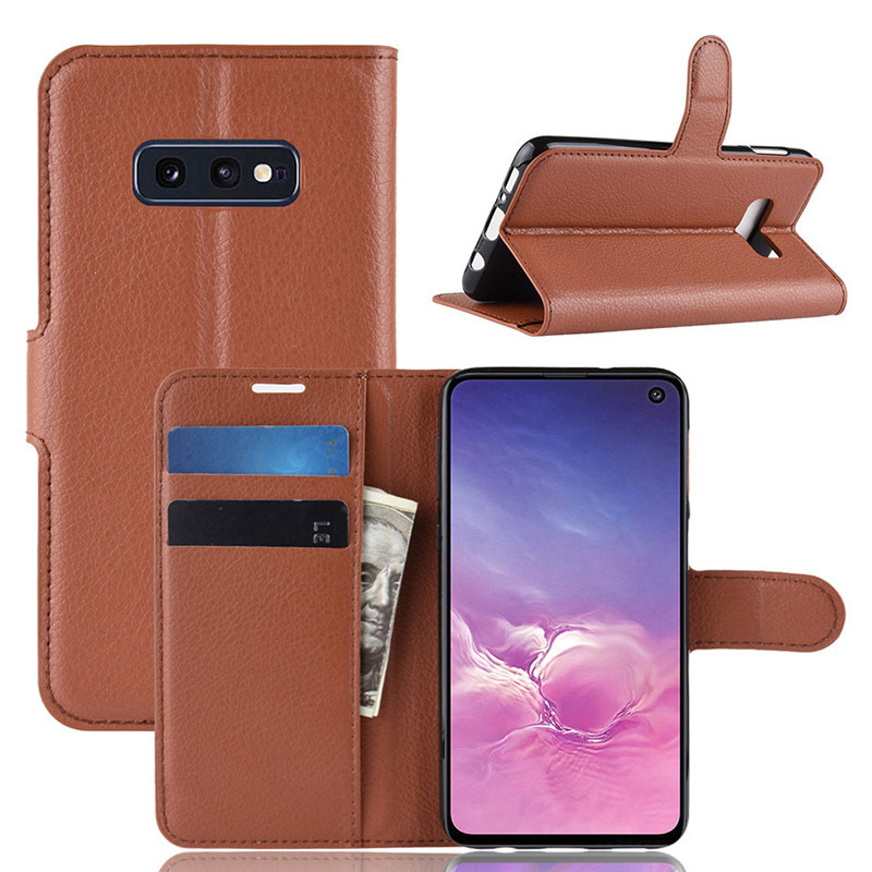 

Чехол-книжка PRESTIGE с функцией подставки для Samsung Galaxy S10e (коричневый)
