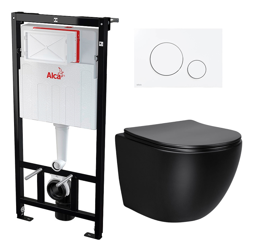 

Комплект инсталляция AlcaPlast + Унитаз Globo + кнопка белая