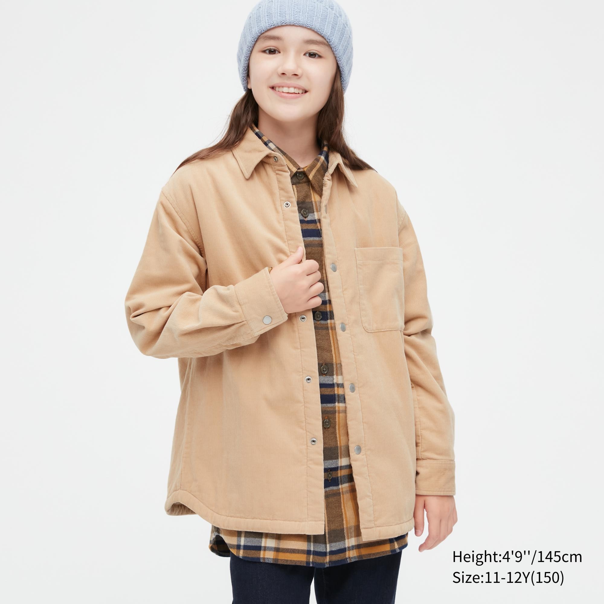 

Рубашка детская UNIQLO 452799, бежевый, 3-4Y(110), 452799