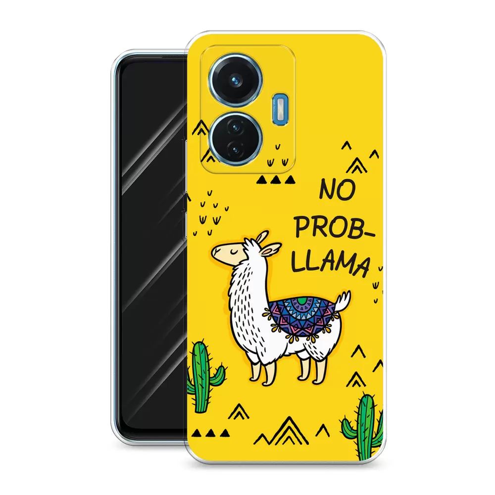 

Чехол Awog на Vivo T1 44W "No probLLama", Разноцветный, 267150-2