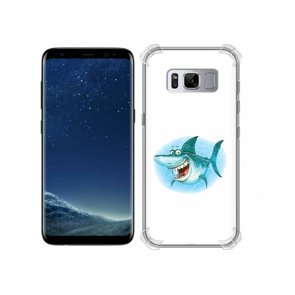 

Чехол MyPads Tocco для Samsung Galaxy S8 веселая акула (PT62300.601.261), Прозрачный, Tocco