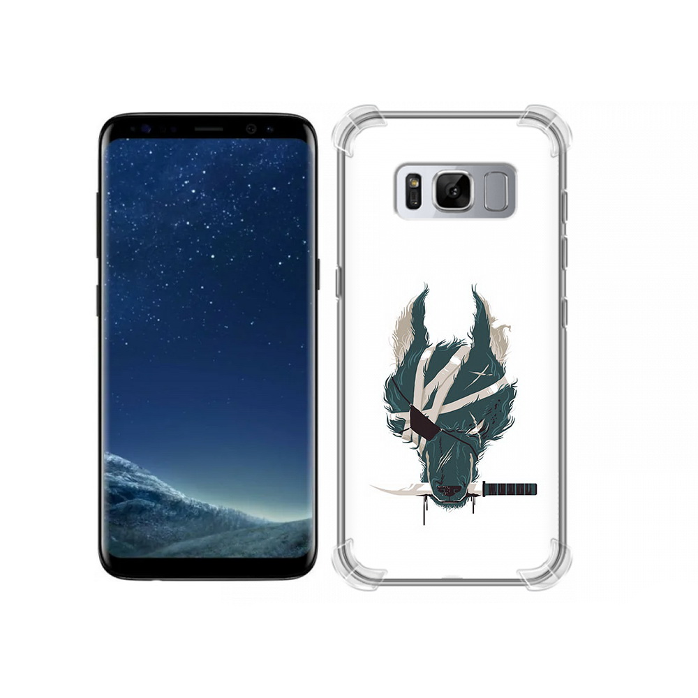

Чехол MyPads Tocco для Samsung Galaxy S8 волк-разбойник (PT62300.601.271), Прозрачный, Tocco