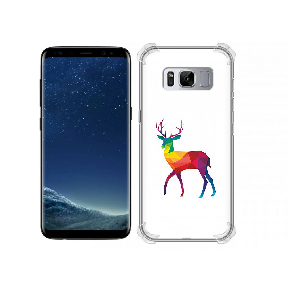 

Чехол MyPads Tocco для Samsung Galaxy S8 геометрический олень (PT62300.601.286), Прозрачный, Tocco