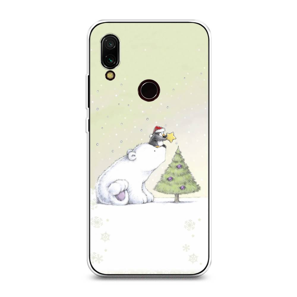 

Чехол на Xiaomi Redmi 7 "Украшение елки", Белый;бежевый, 35050-5