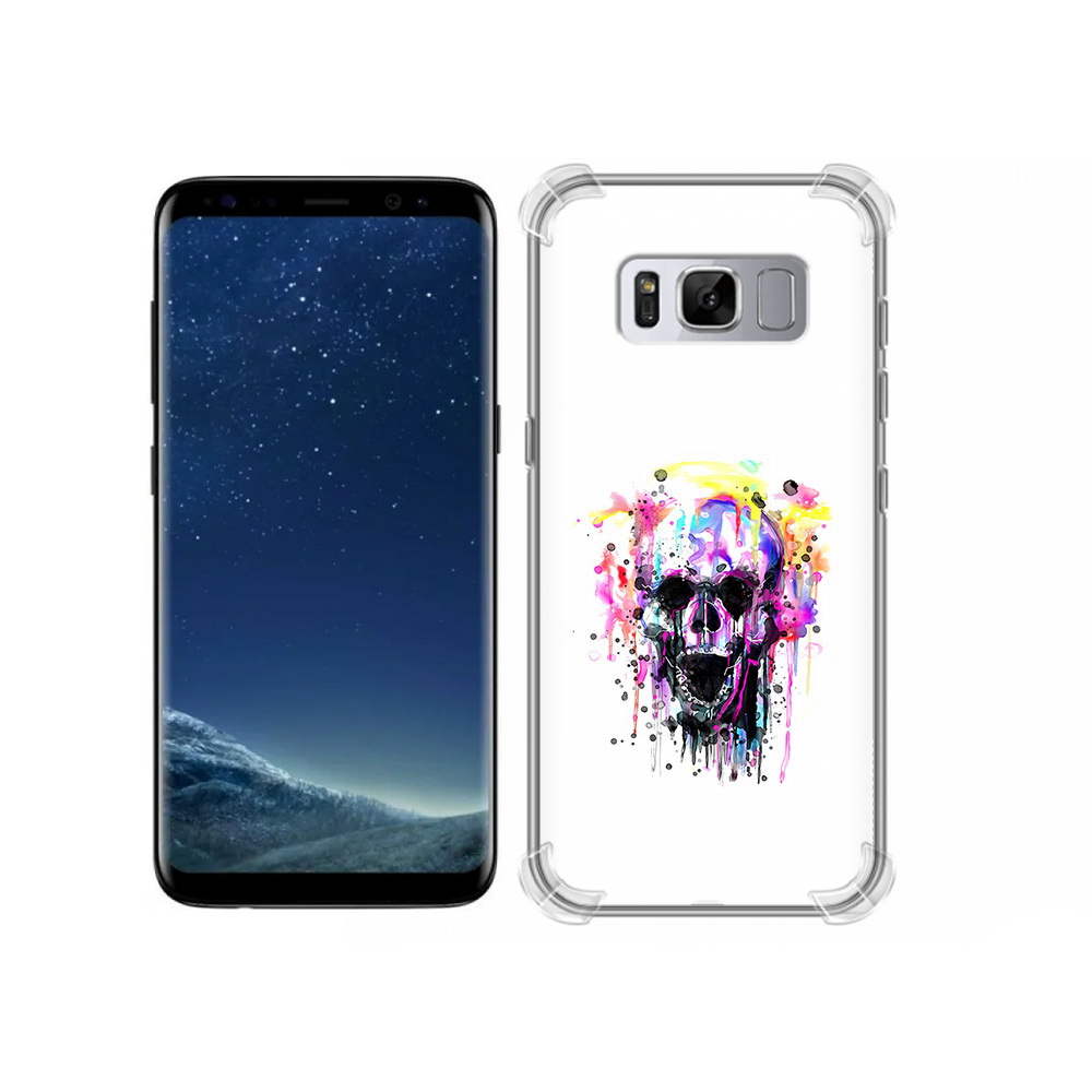

Чехол MyPads Tocco для Samsung Galaxy S8 граффити череп (PT62300.601.298), Прозрачный, Tocco
