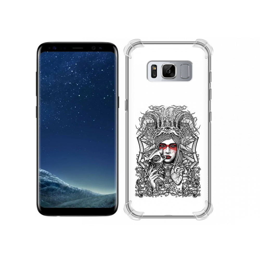 

Чехол MyPads Tocco для Samsung Galaxy S8 грусная девушка (PT62300.601.302), Прозрачный, Tocco