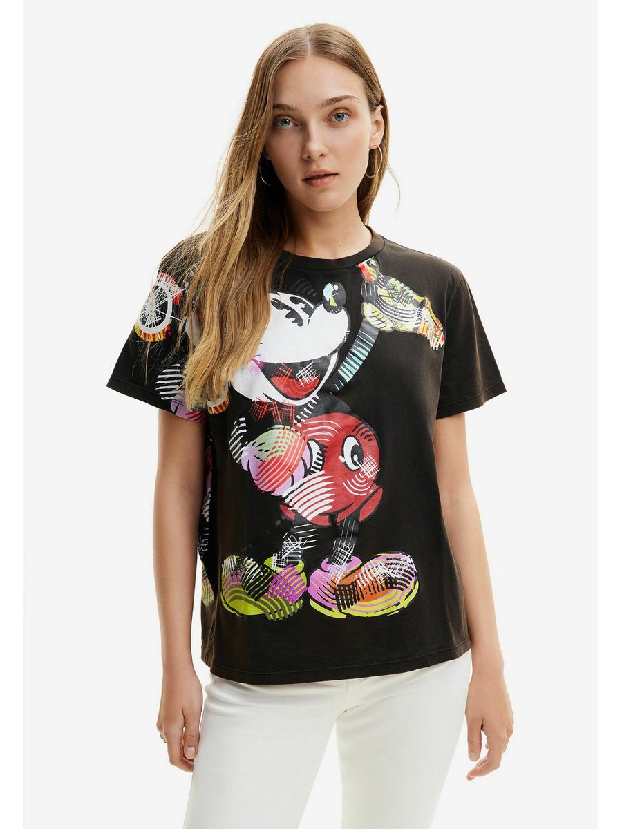 

Футболка женская Desigual DE121D139 черная 2XS, Черный, DE121D139