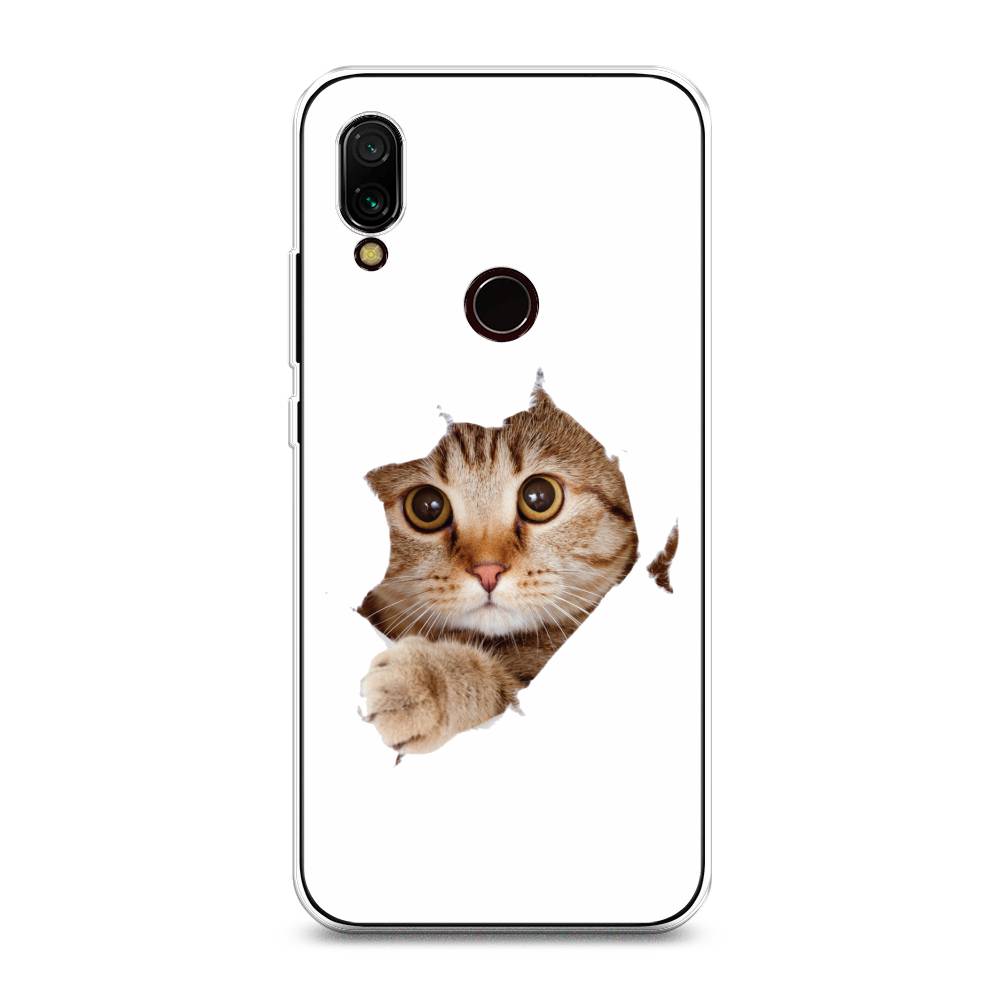 

Чехол на Xiaomi Redmi 7 "Кот и бумага", Белый;коричневый, 35050-1