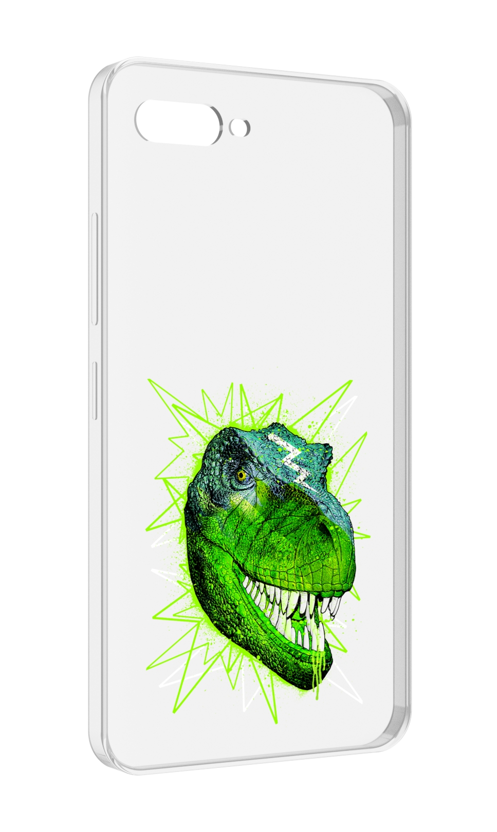 

Чехол MyPads зеленый динозавр для ITEL A25 / ITEL A25 Pro / ITEL A35, Прозрачный, Tocco