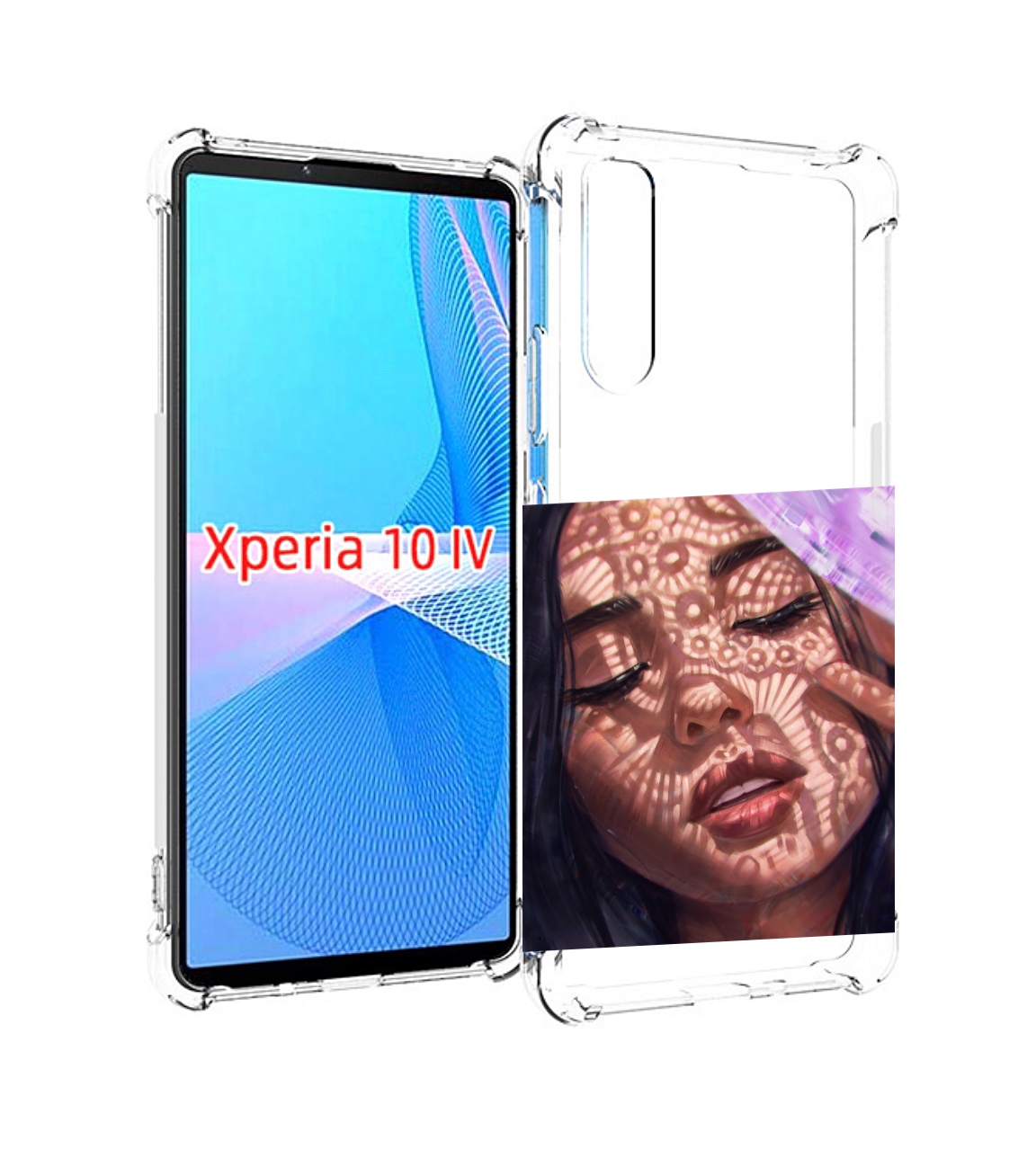

Чехол MyPads девушка-под-кружевами женский для Sony Xperia 10 IV (10-4), Прозрачный, Tocco