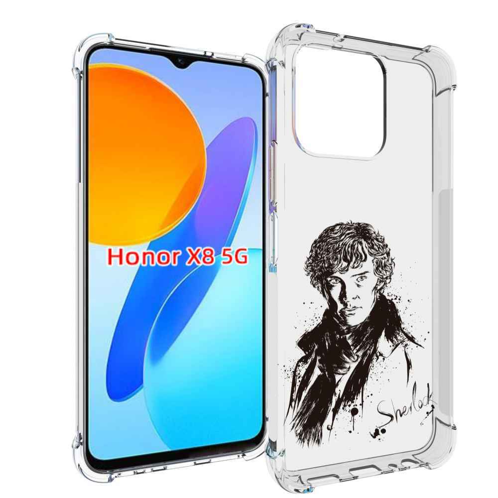 

Чехол MyPads шерлок холмс портрет для Honor X8 5G, Прозрачный, Tocco
