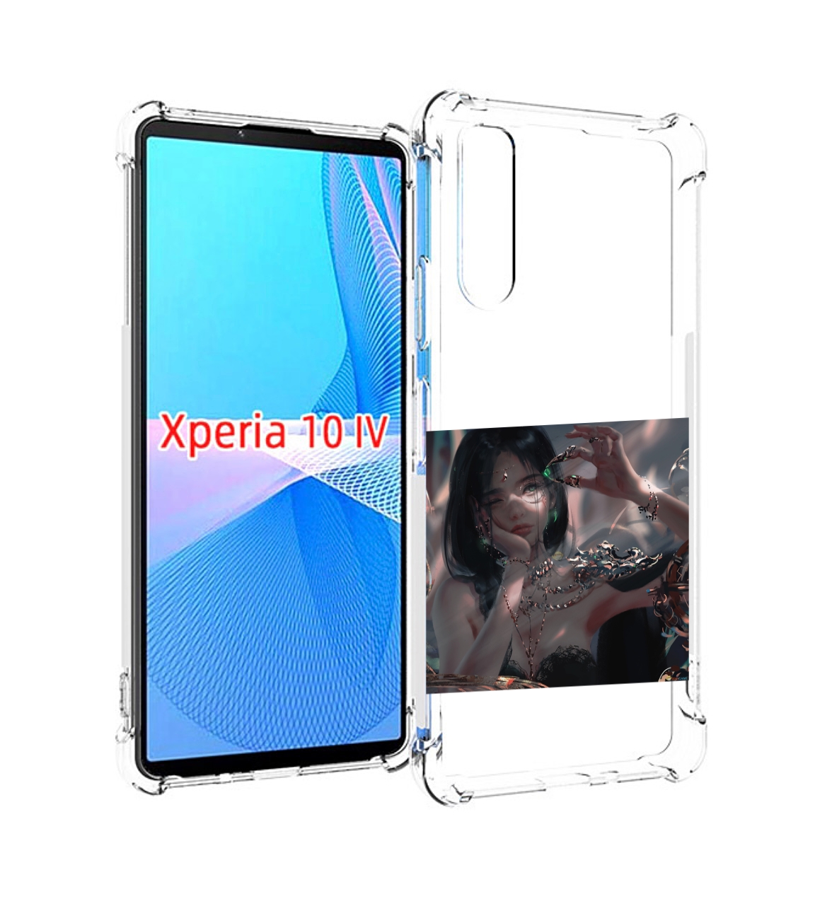 

Чехол MyPads девушка-с-алмазом для Sony Xperia 10 IV (10-4), Прозрачный, Tocco