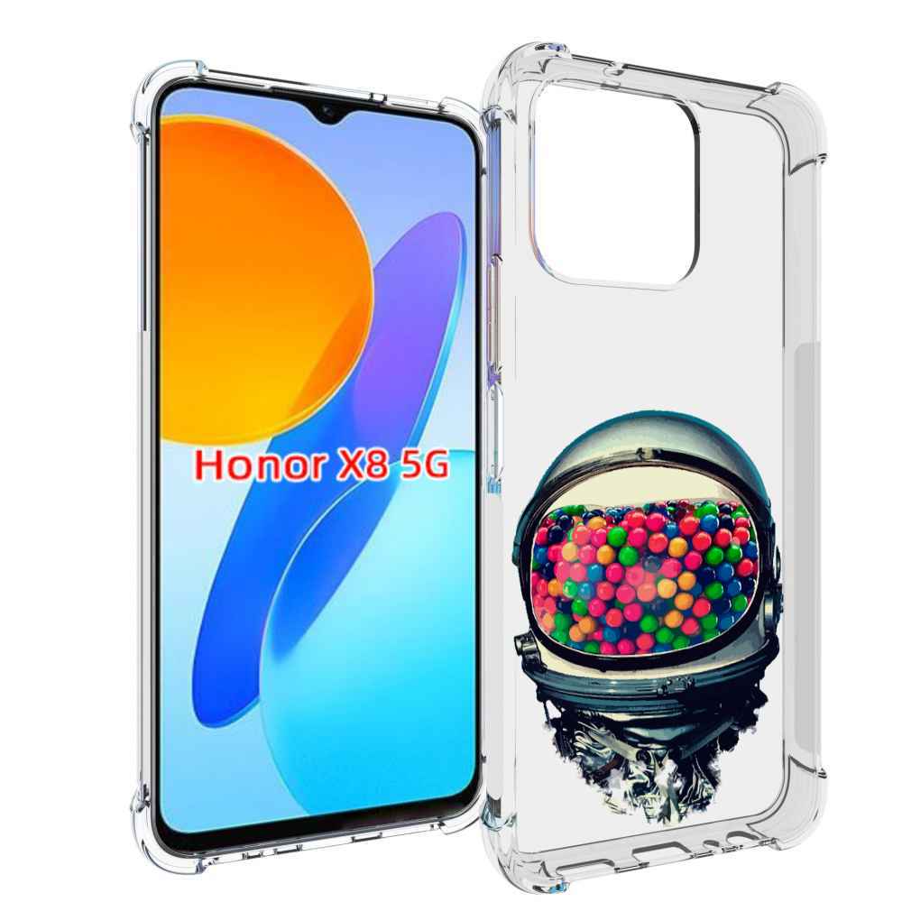 

Чехол MyPads шлем космонавта для Honor X8 5G, Прозрачный, Tocco