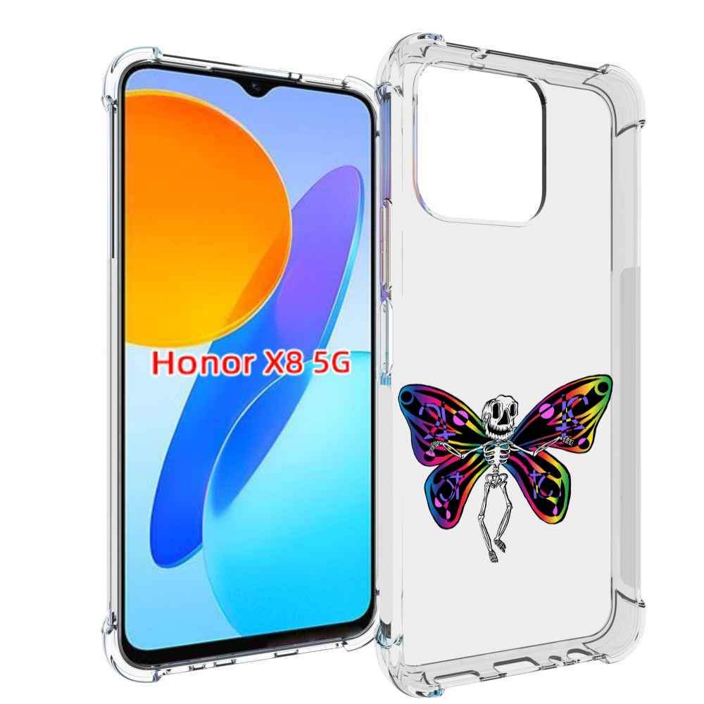 

Чехол MyPads эффект бабочки для Honor X8 5G, Прозрачный, Tocco