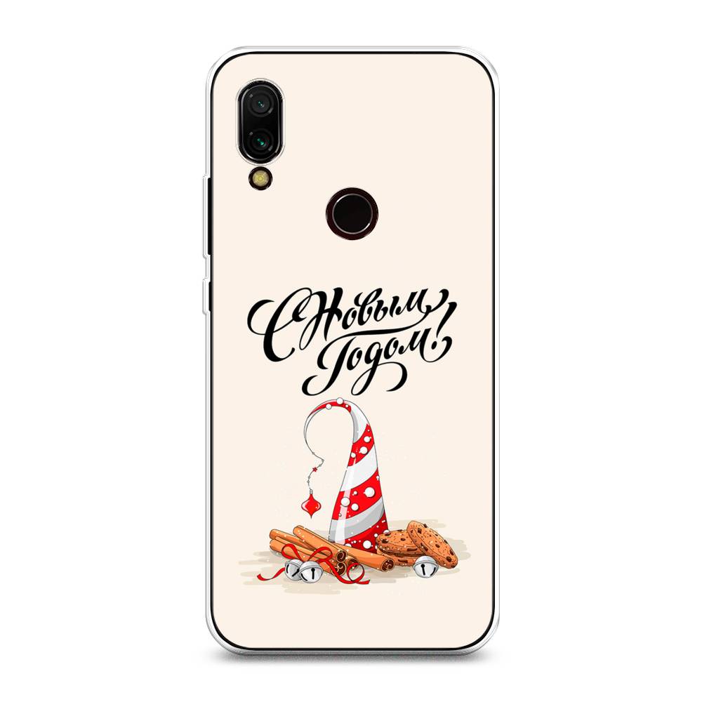 

Чехол на Xiaomi Redmi 7 "Подарки на Новый Год", Бежевый;красный;черный, 35050-5