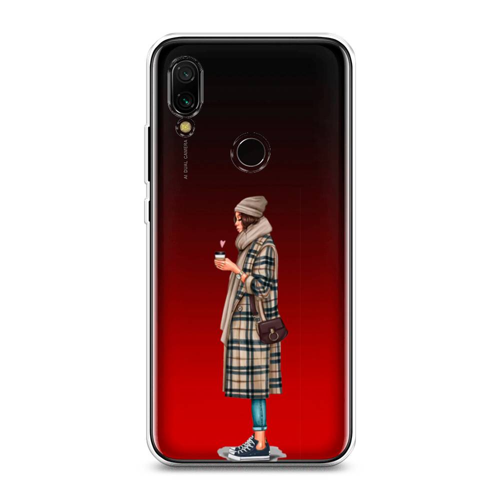 

Чехол на Xiaomi Redmi 7 "Утренний кофе", Коричневый;бежевый, 35050-6