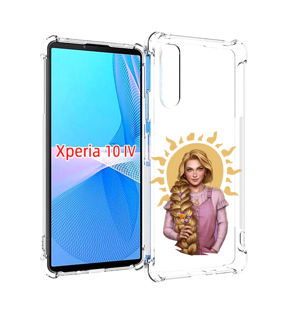 

Чехол MyPads девушка-с-большой-косой для Sony Xperia 10 IV (10-4), Прозрачный, Tocco