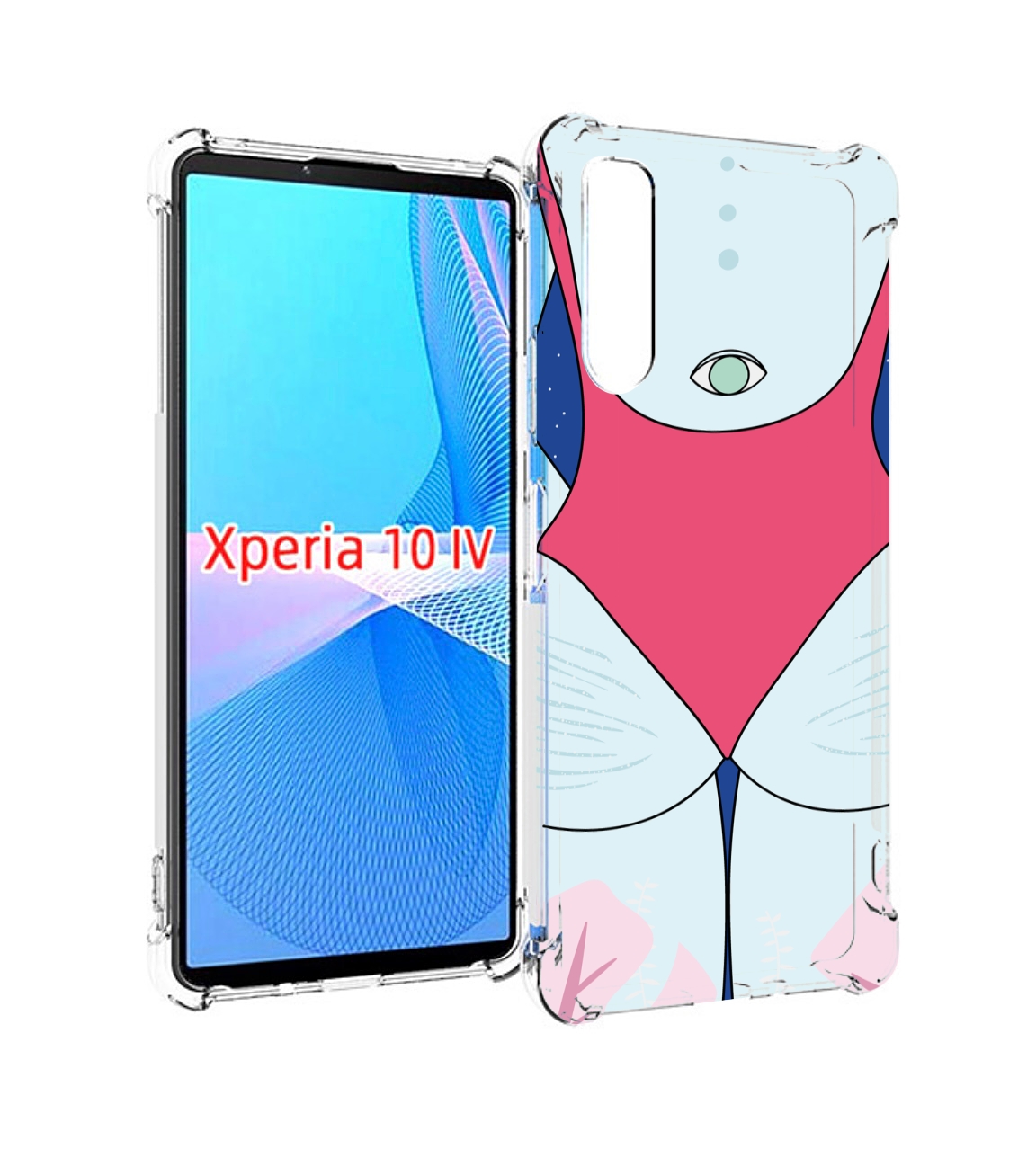 

Чехол MyPads девушка-с-глазом-на-спине для Sony Xperia 10 IV (10-4), Прозрачный, Tocco