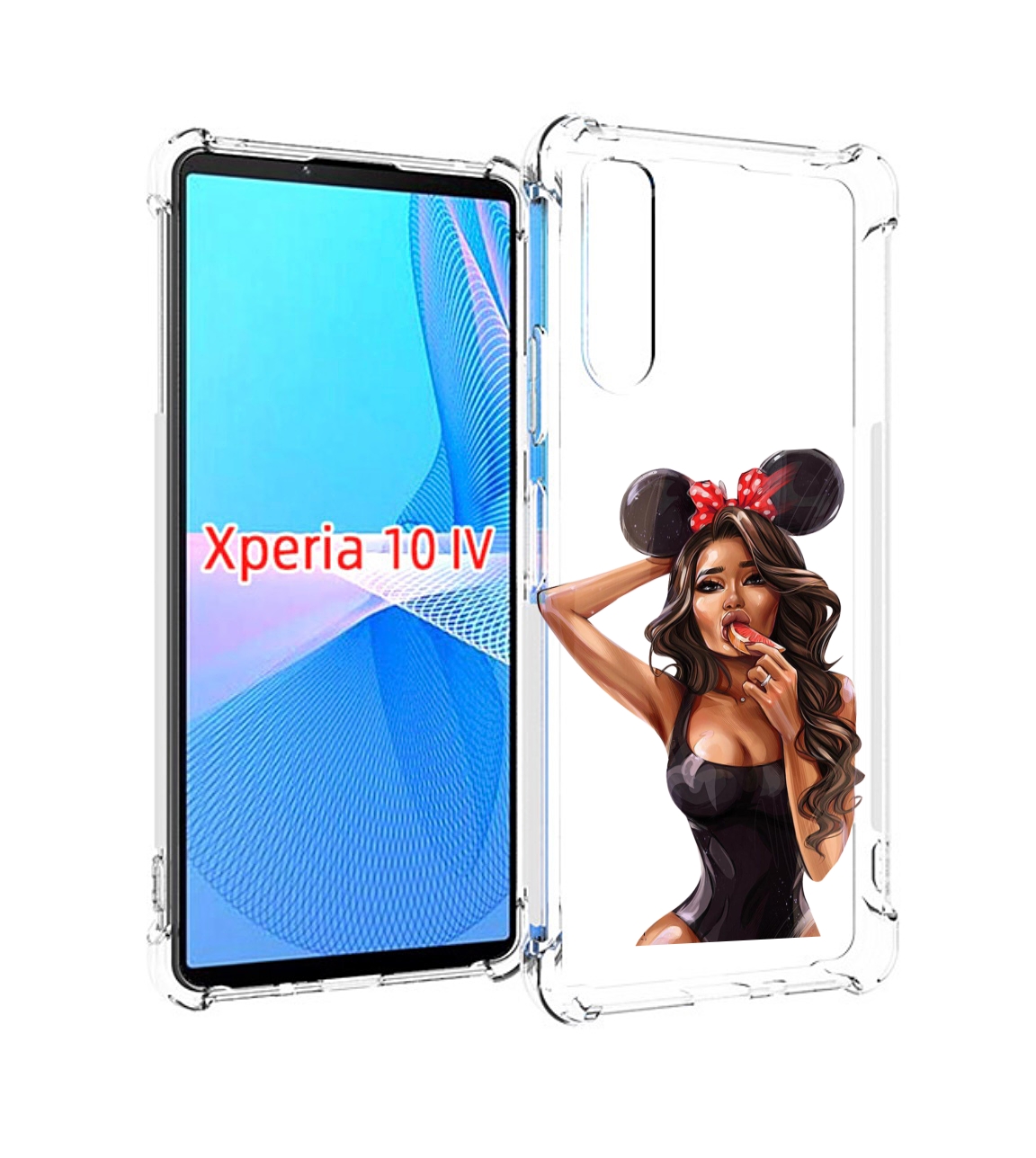 

Чехол MyPads девушка-с-грейпфрутом женский для Sony Xperia 10 IV (10-4), Прозрачный, Tocco