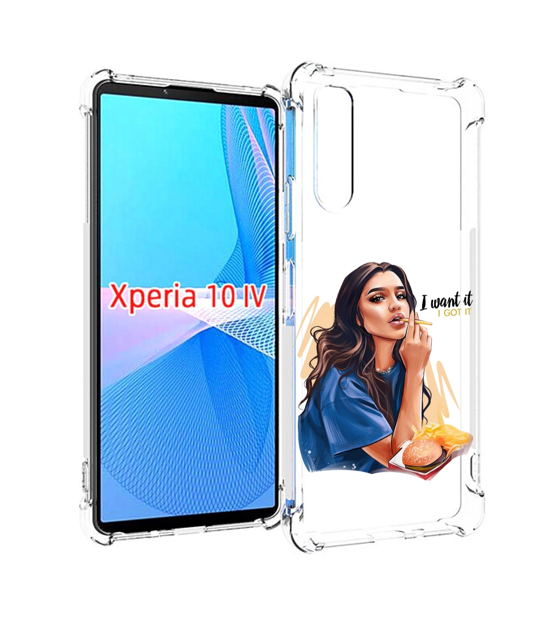 

Чехол MyPads девушка-с-едой-и-сигаретой женский для Sony Xperia 10 IV (10-4), Прозрачный, Tocco