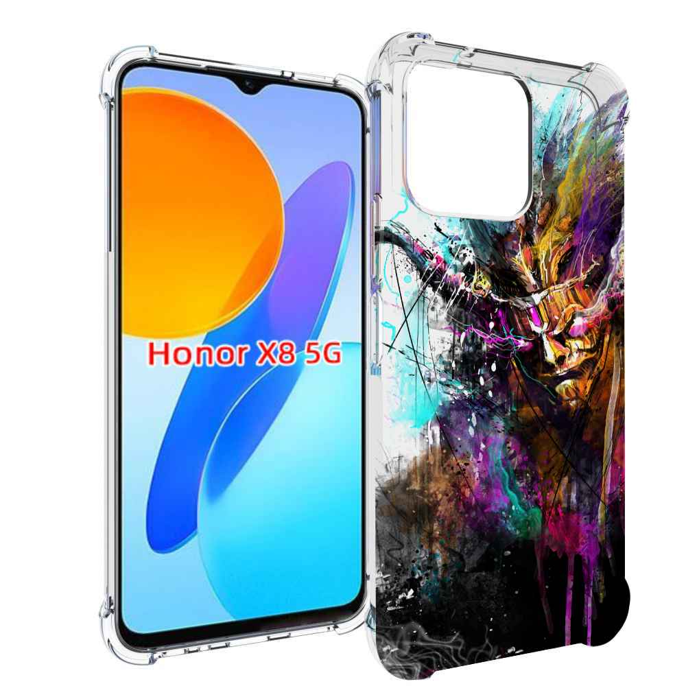 

Чехол MyPads яркий дьявол для Honor X8 5G, Прозрачный, Tocco