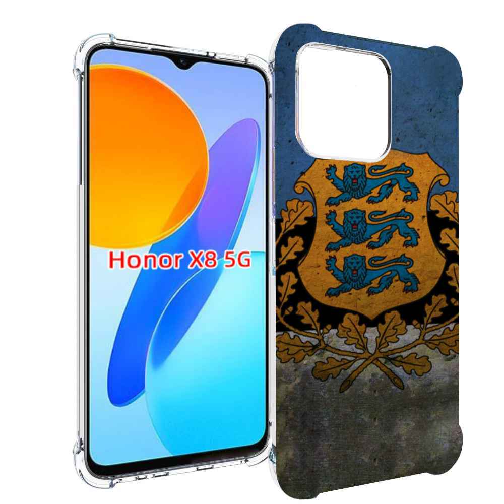 

Чехол MyPads герб флаг эстонии для Honor X8 5G, Прозрачный, Tocco