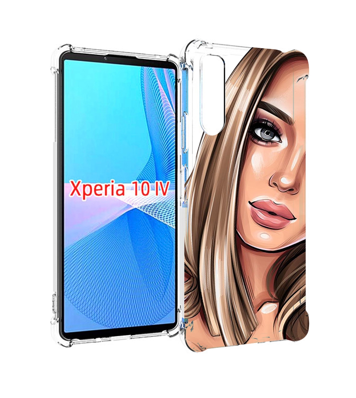 

Чехол MyPads девушка-с-каре женский для Sony Xperia 10 IV (10-4), Прозрачный, Tocco