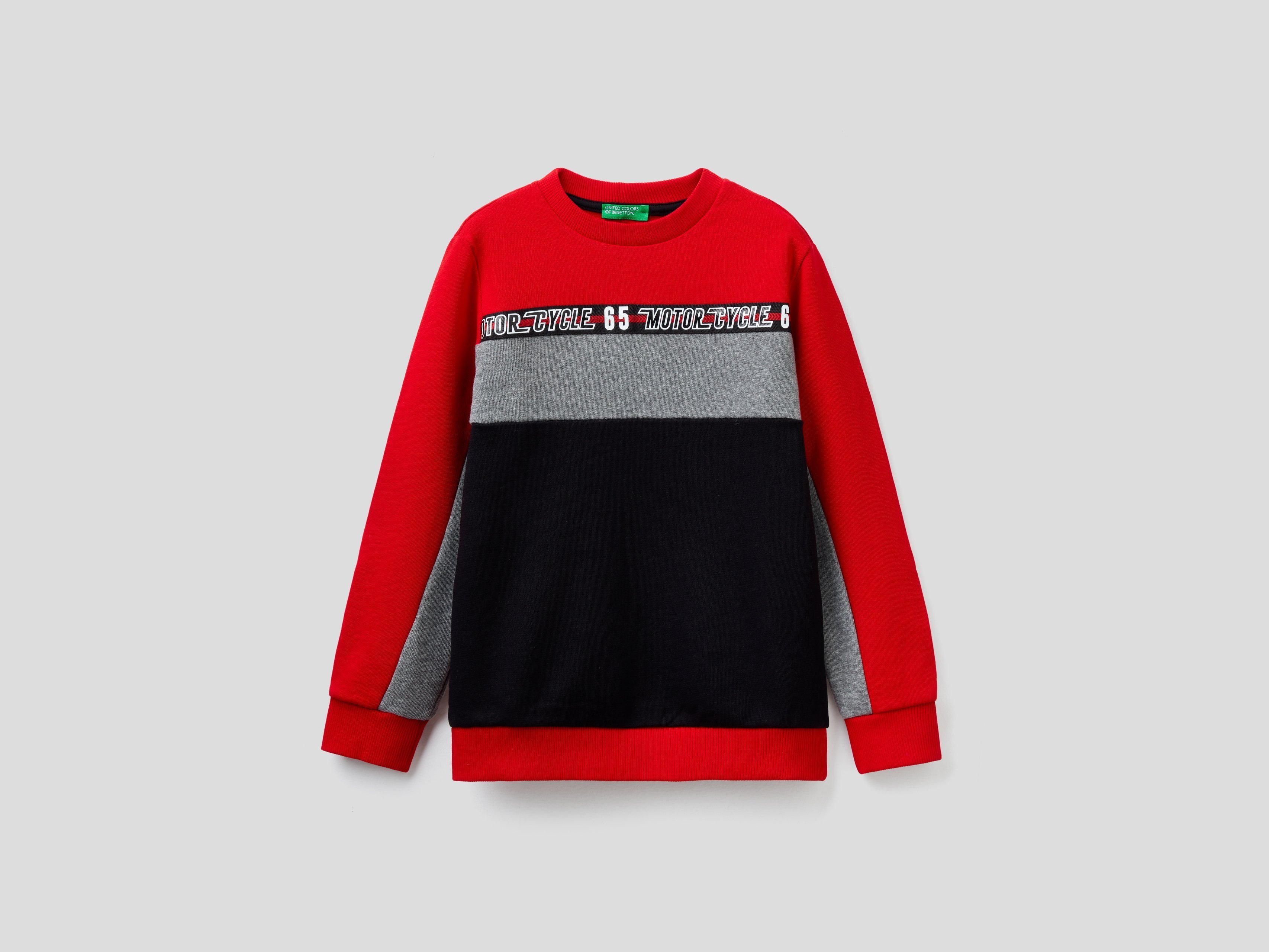 

Свитшот для мальчиков Benetton цв. красный р.158, 21A_3J68C15BR