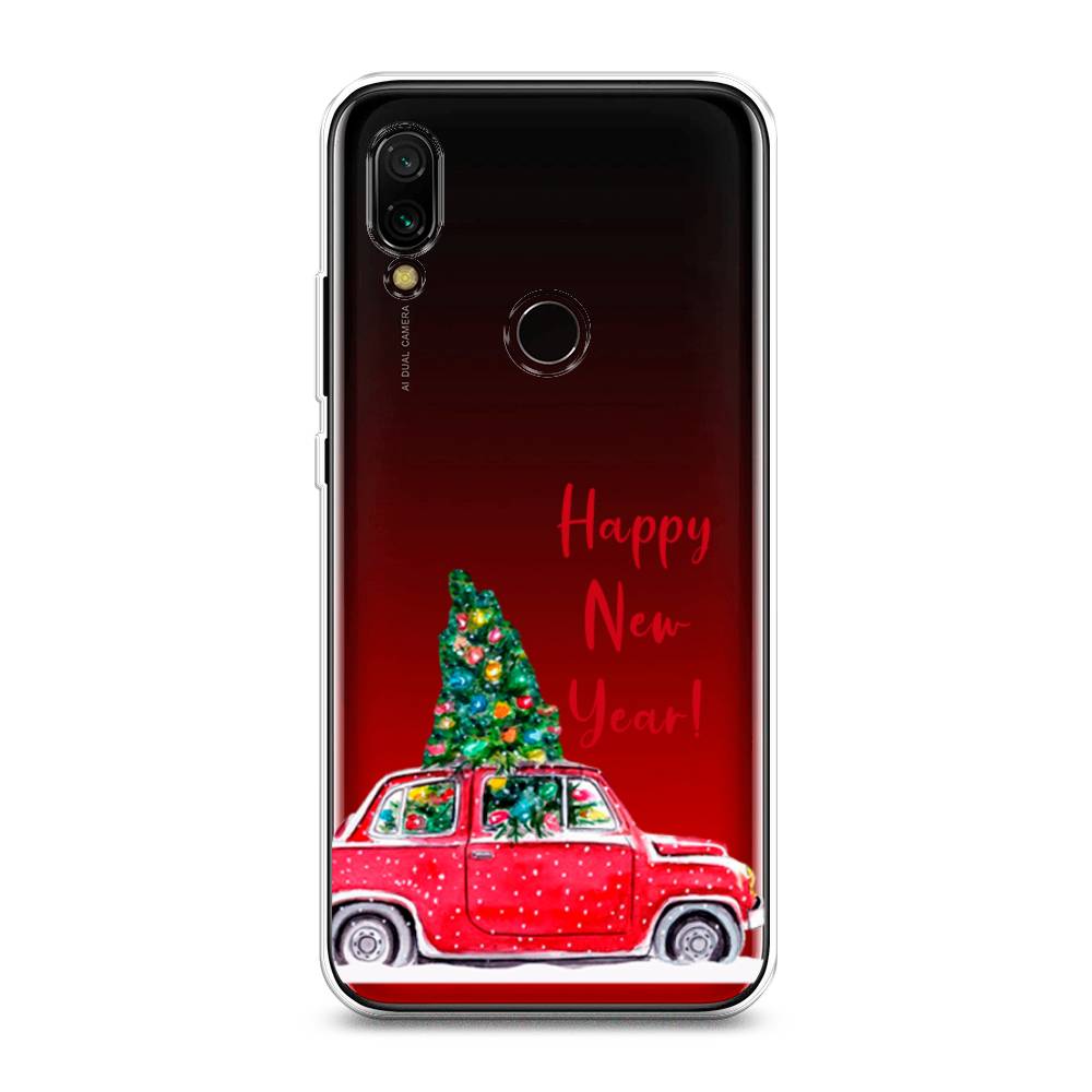 

Чехол на Xiaomi Redmi 7 "Happy New Year", Красный;зеленый, 35050-5