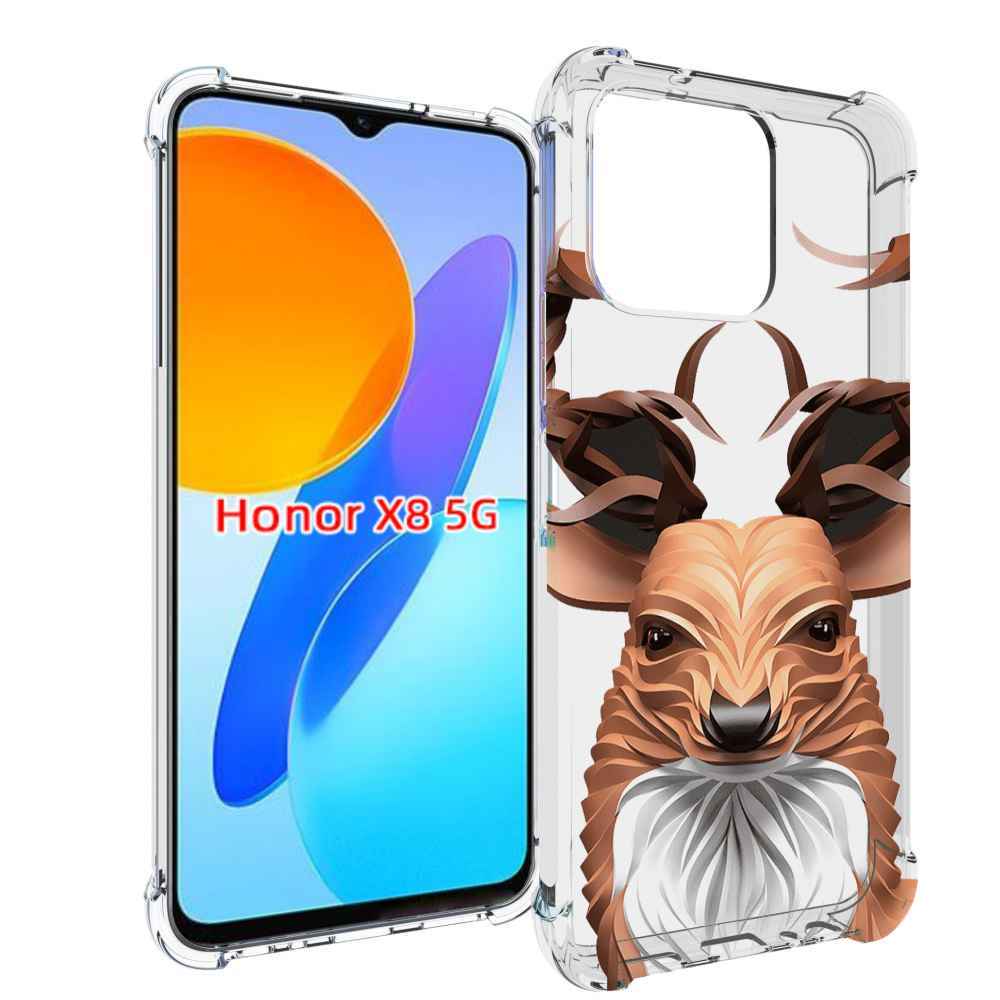 

Чехол MyPads 3D-олень для Honor X8 5G, Прозрачный, Tocco