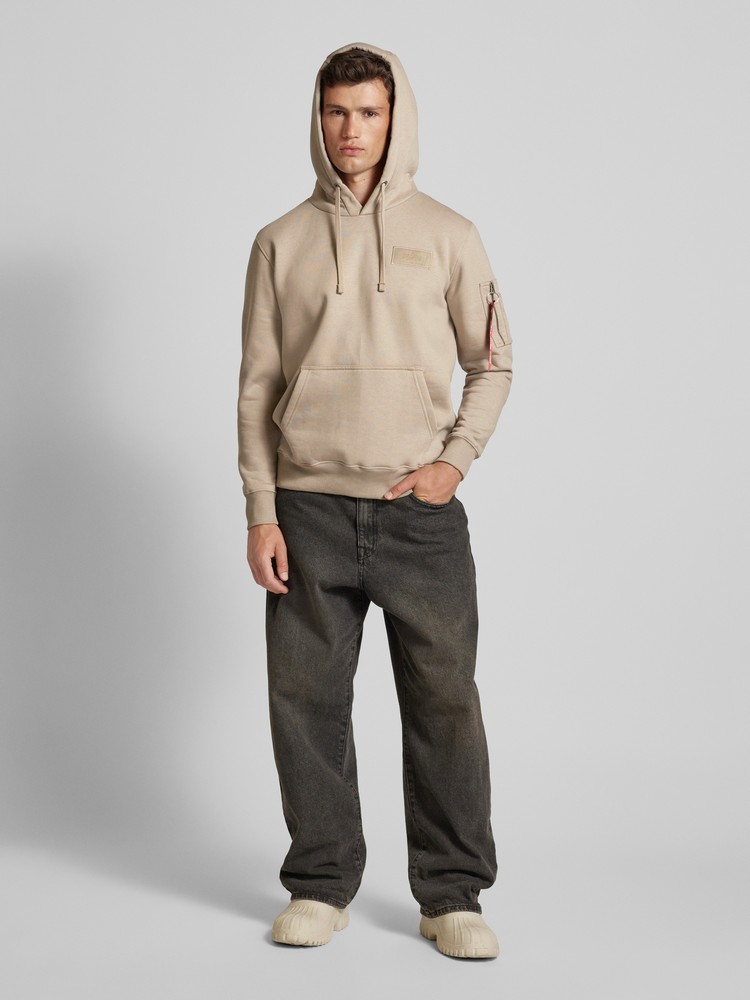 Худи мужское Alpha Industries 178318 бежевое S