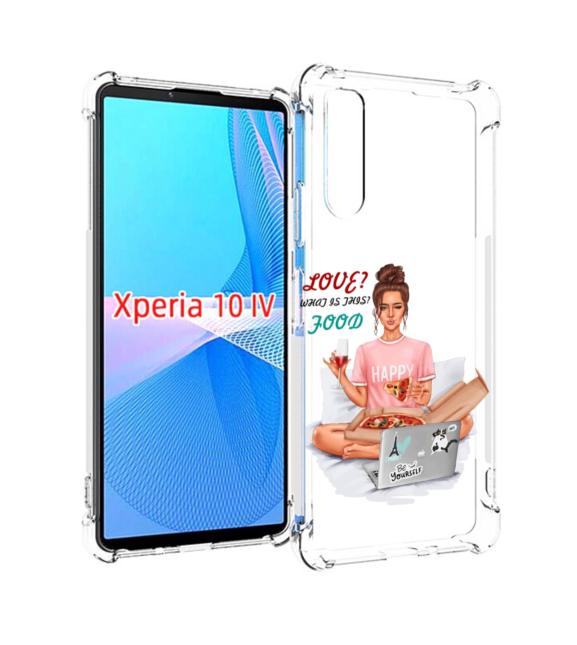 

Чехол MyPads девушка-с-ноутбуком женский для Sony Xperia 10 IV (10-4), Прозрачный, Tocco