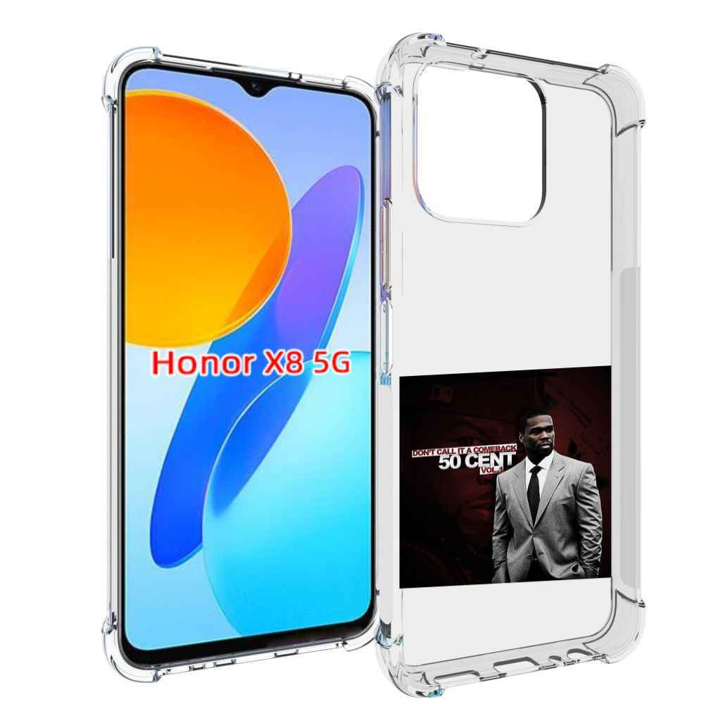 

Чехол MyPads 50 Cent - Dont Call It A Comeback Vol для Honor X8 5G, Прозрачный, Tocco