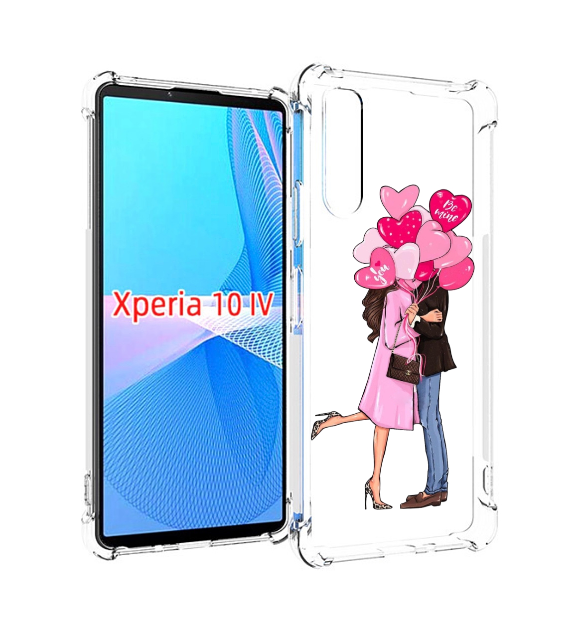 

Чехол MyPads девушка-с-парнем-сердечки женский для Sony Xperia 10 IV (10-4), Прозрачный, Tocco