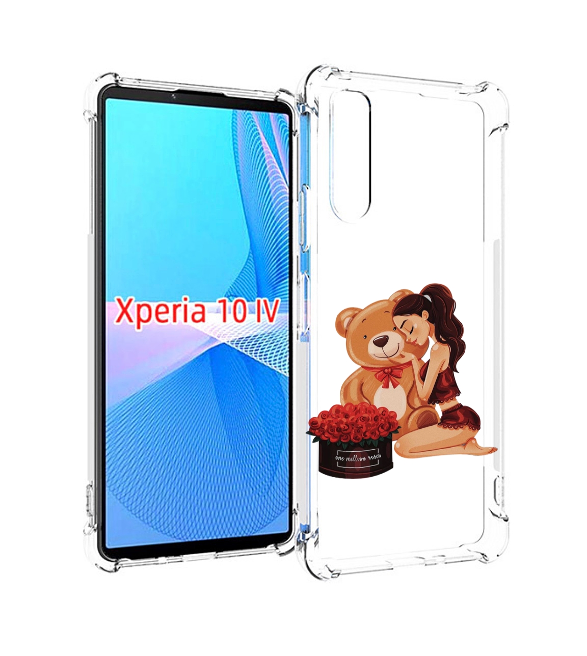 

Чехол MyPads девушка-с-подарками женский для Sony Xperia 10 IV (10-4), Прозрачный, Tocco