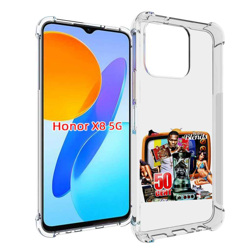 

Чехол MyPads 50 Cent - Retro 50 Cent Blends для Honor X8 5G, Прозрачный, Tocco