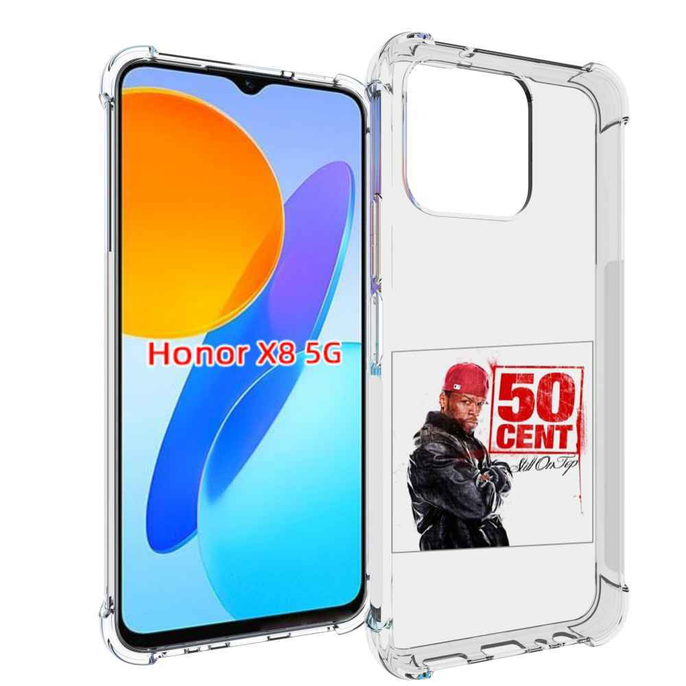 

Чехол MyPads 50 Cent - Still On Top для Honor X8 5G, Прозрачный, Tocco
