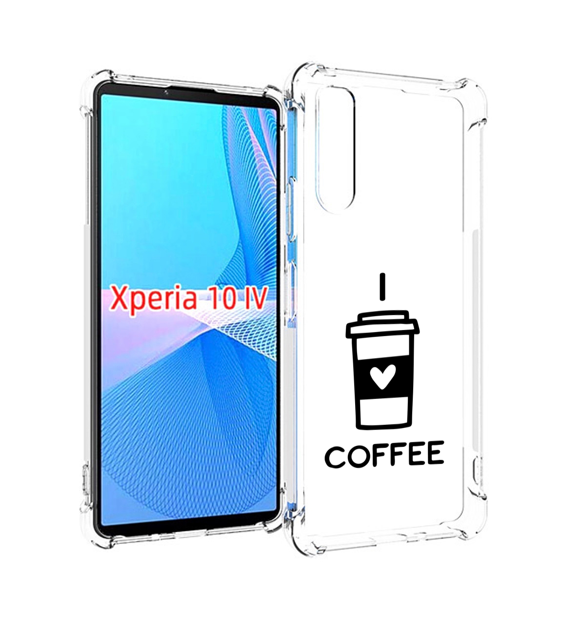 

Чехол MyPads Я люблю кофе для Sony Xperia 10 IV (10-4), Прозрачный, Tocco