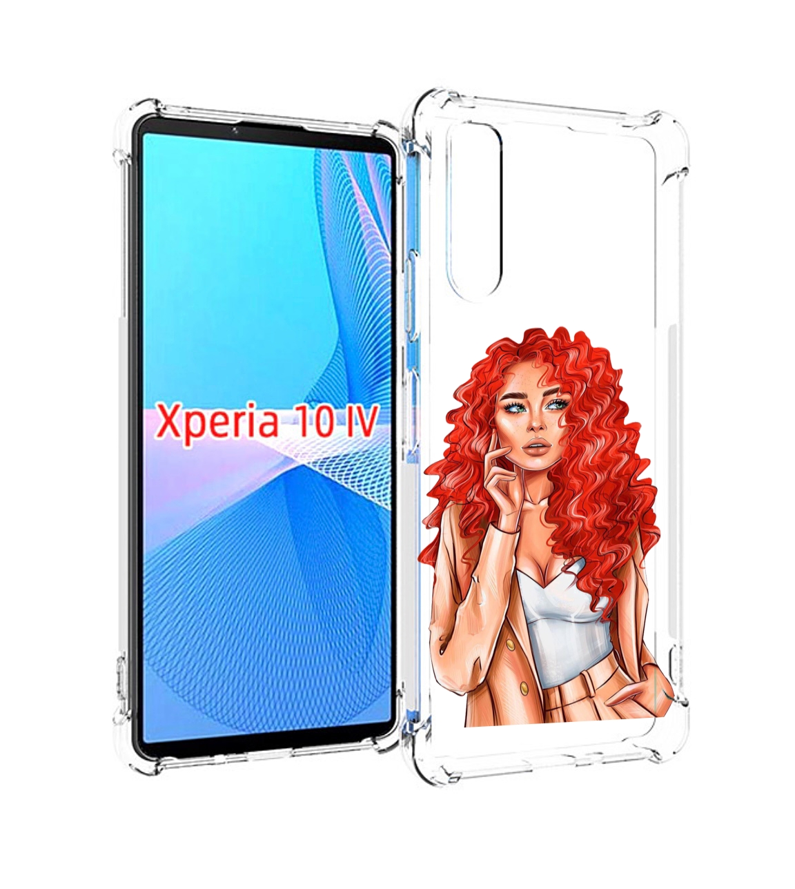 

Чехол MyPads девушка-с-яркими-волосами женский для Sony Xperia 10 IV (10-4), Прозрачный, Tocco