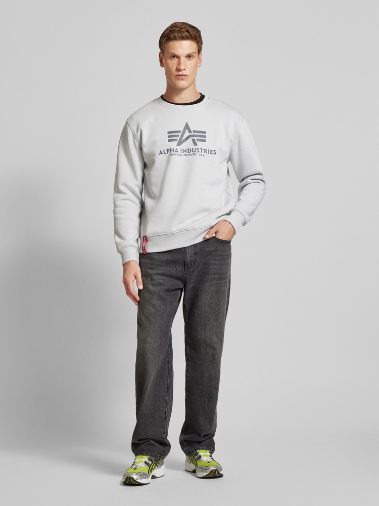 Свитшот мужской Alpha Industries 178302 серый XXXL