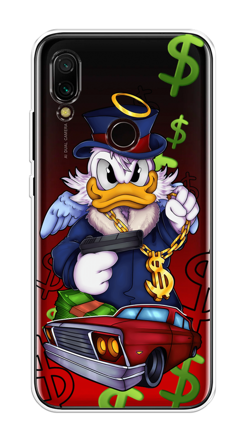 

Чехол на Xiaomi Redmi 7 "Scrooge McDuck with a Gold Chain", Красный;синий;белый, 35050-6