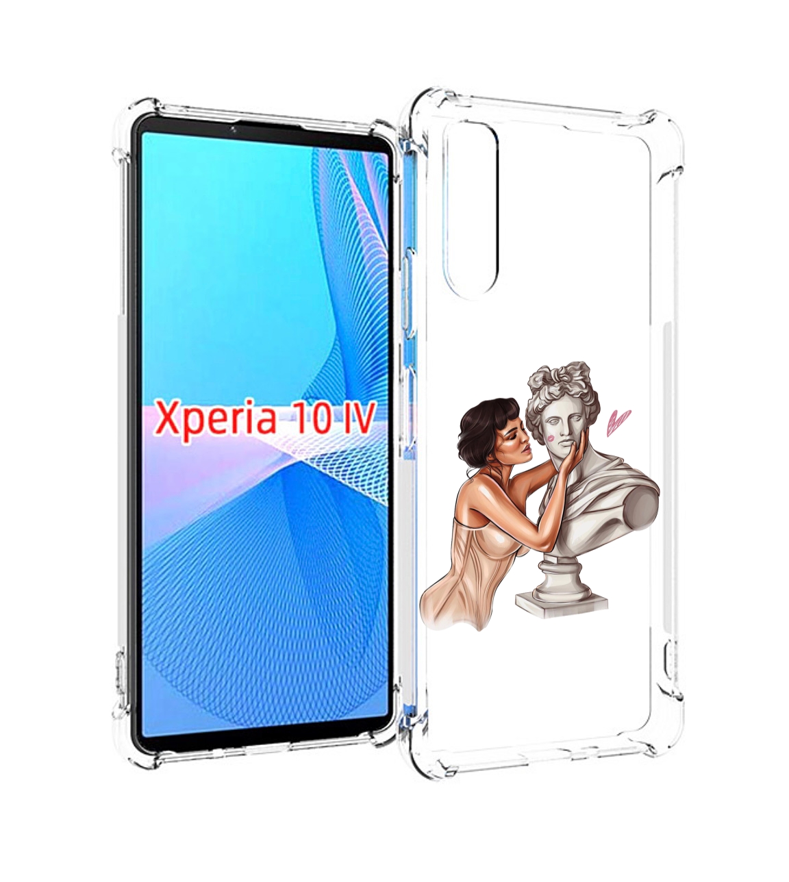 

Чехол MyPads девушка-со-статуей женский для Sony Xperia 10 IV (10-4), Прозрачный, Tocco