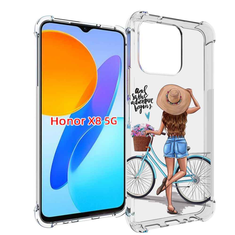 

Чехол MyPads Adventure женский для Honor X8 5G, Прозрачный, Tocco