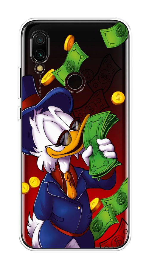 

Чехол на Xiaomi Redmi 7 "Scrooge McDuck with Money", Синий;зеленый;белый, 35050-6