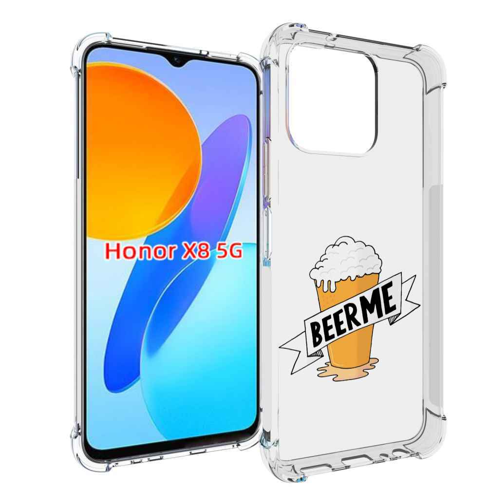 

Чехол MyPads Beer-me для Honor X8 5G, Прозрачный, Tocco