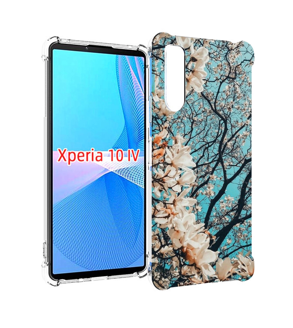 

Чехол MyPads дерево-с-цветочками для Sony Xperia 10 IV (10-4), Прозрачный, Tocco