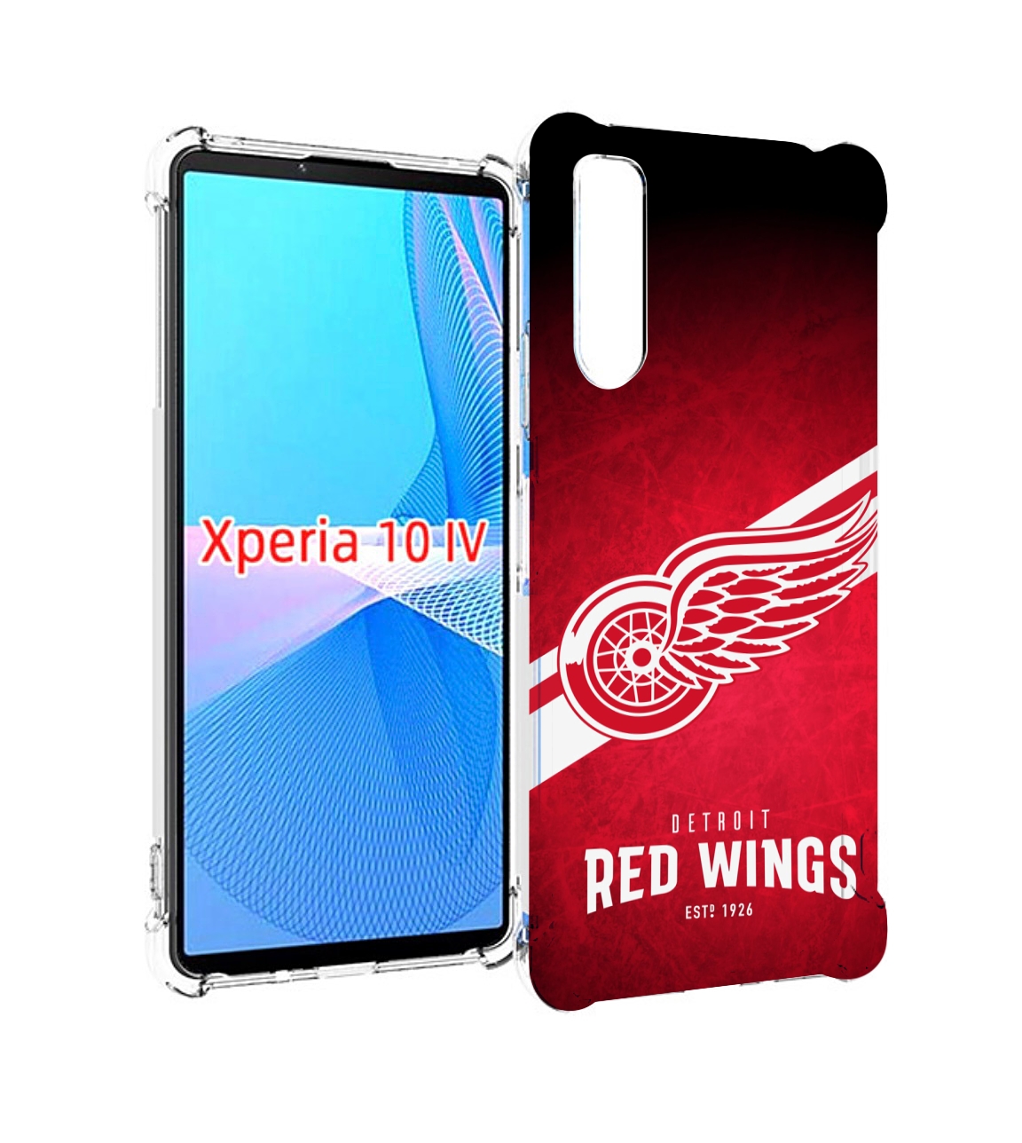 

Чехол MyPads детриот ред вингс мужской для Sony Xperia 10 IV (10-4), Прозрачный, Tocco