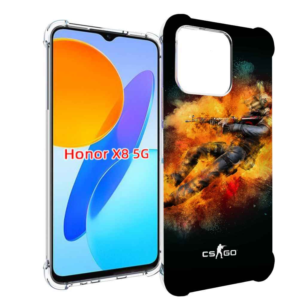 

Чехол MyPads CS-go-Контр-террорист мужской для Honor X8 5G, Прозрачный, Tocco