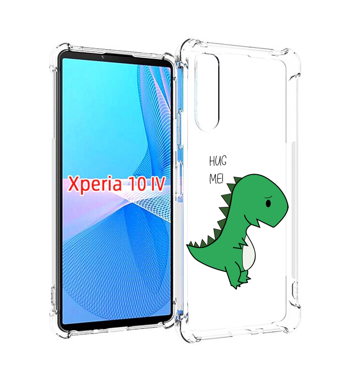

Чехол MyPads динозаврик для Sony Xperia 10 IV (10-4), Прозрачный, Tocco